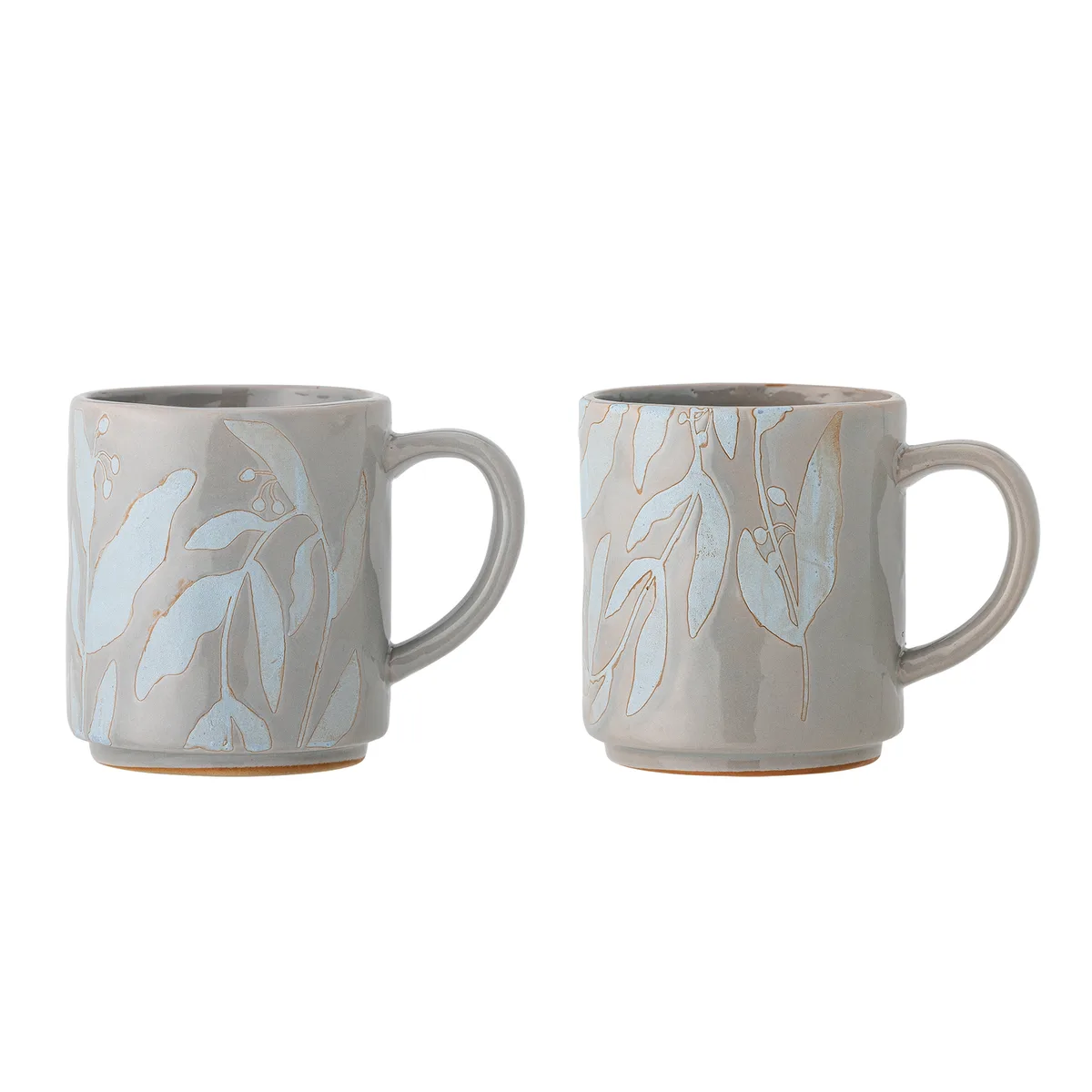 Aurora Krus, Grå, Stentøj, D8xH9,5 cm, Set of 2 von Bloomingville – Produktfoto