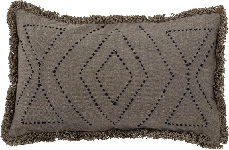 Baloo Cushion, Brown, Cotton van Bloomingville in Bruin – productfoto