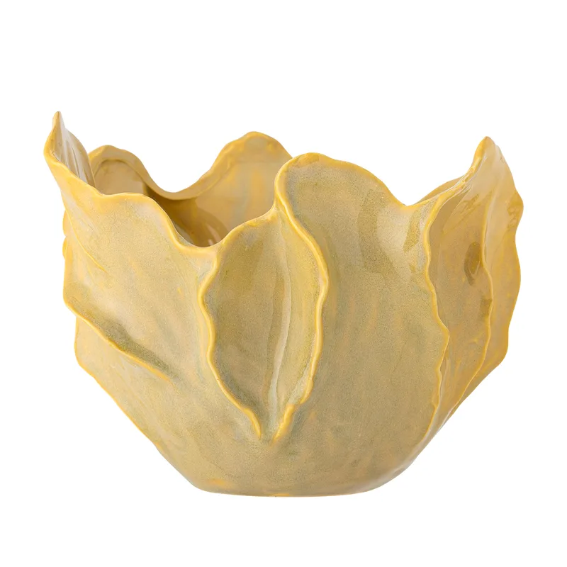 Bastien Schale - gelbes Steingut, Gelb, Home Decor fra Bloomingville – produktbillede