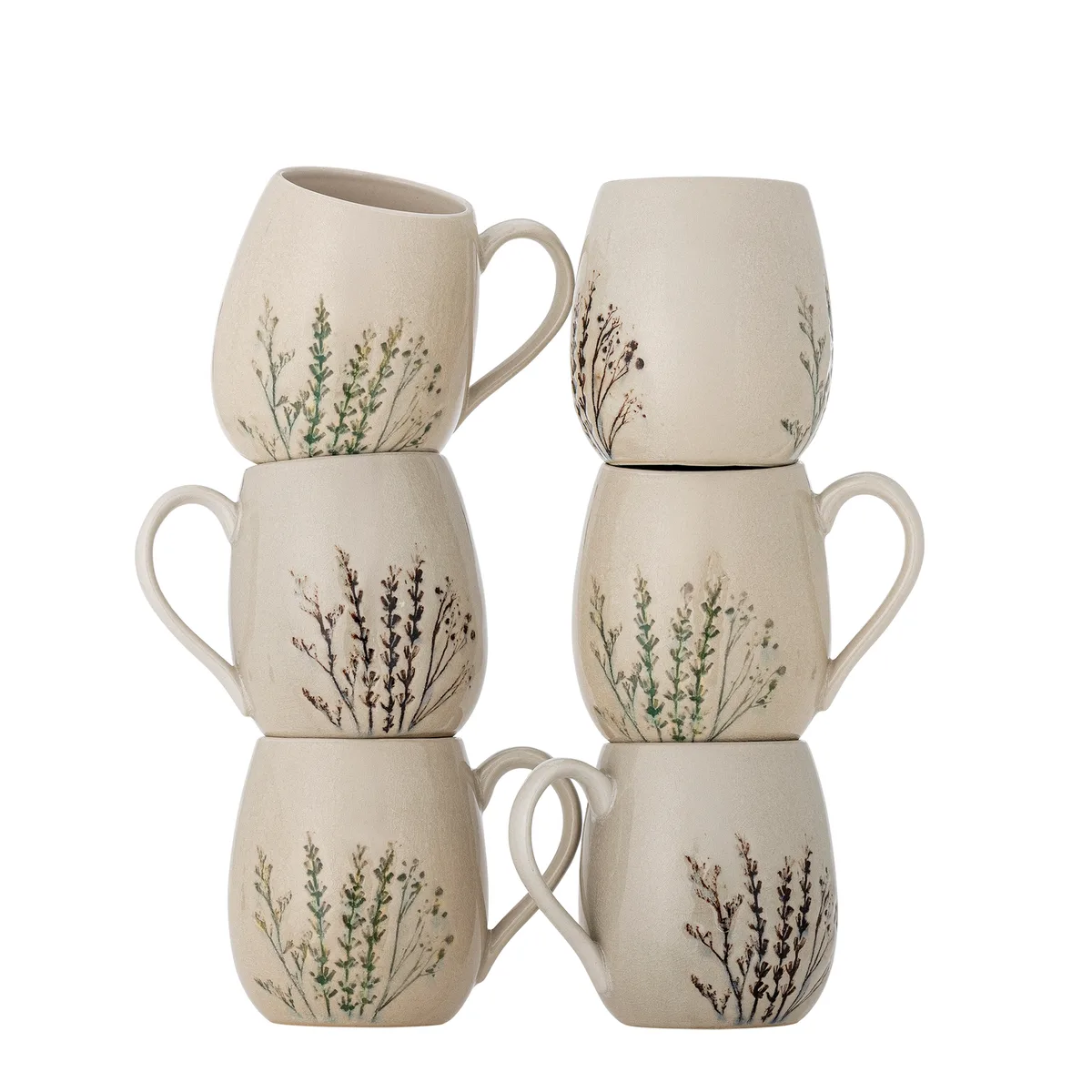 Bea Krus, Multipak, Natur, Stentøj, D10xH10,5 cm, Set of 6 de Bloomingville – photo du produit