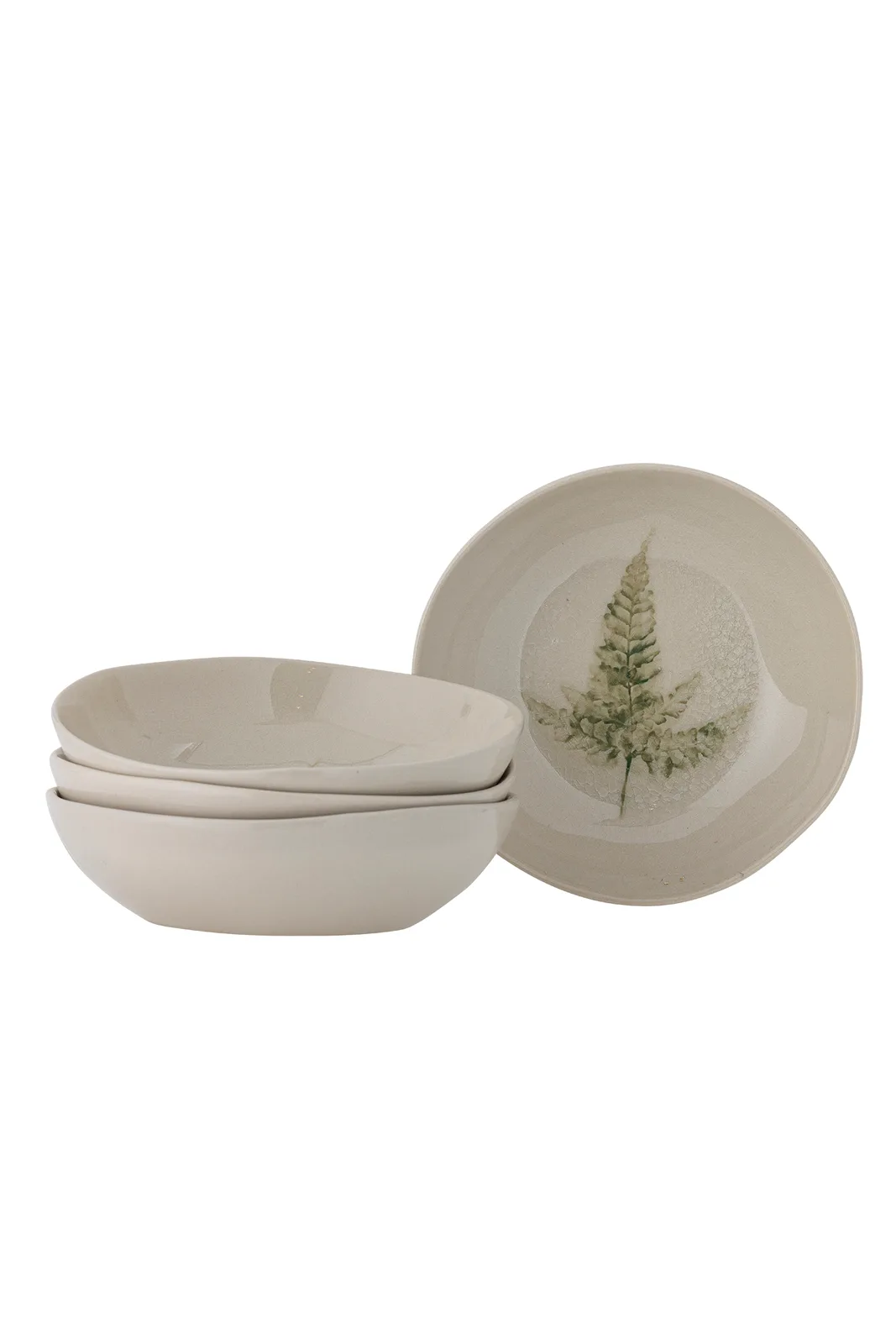 Bea Tallerken Dyb, Multipak, Natur, Stentøj, D21xH6 cm, Set of 4 de Bloomingville – photo du produit