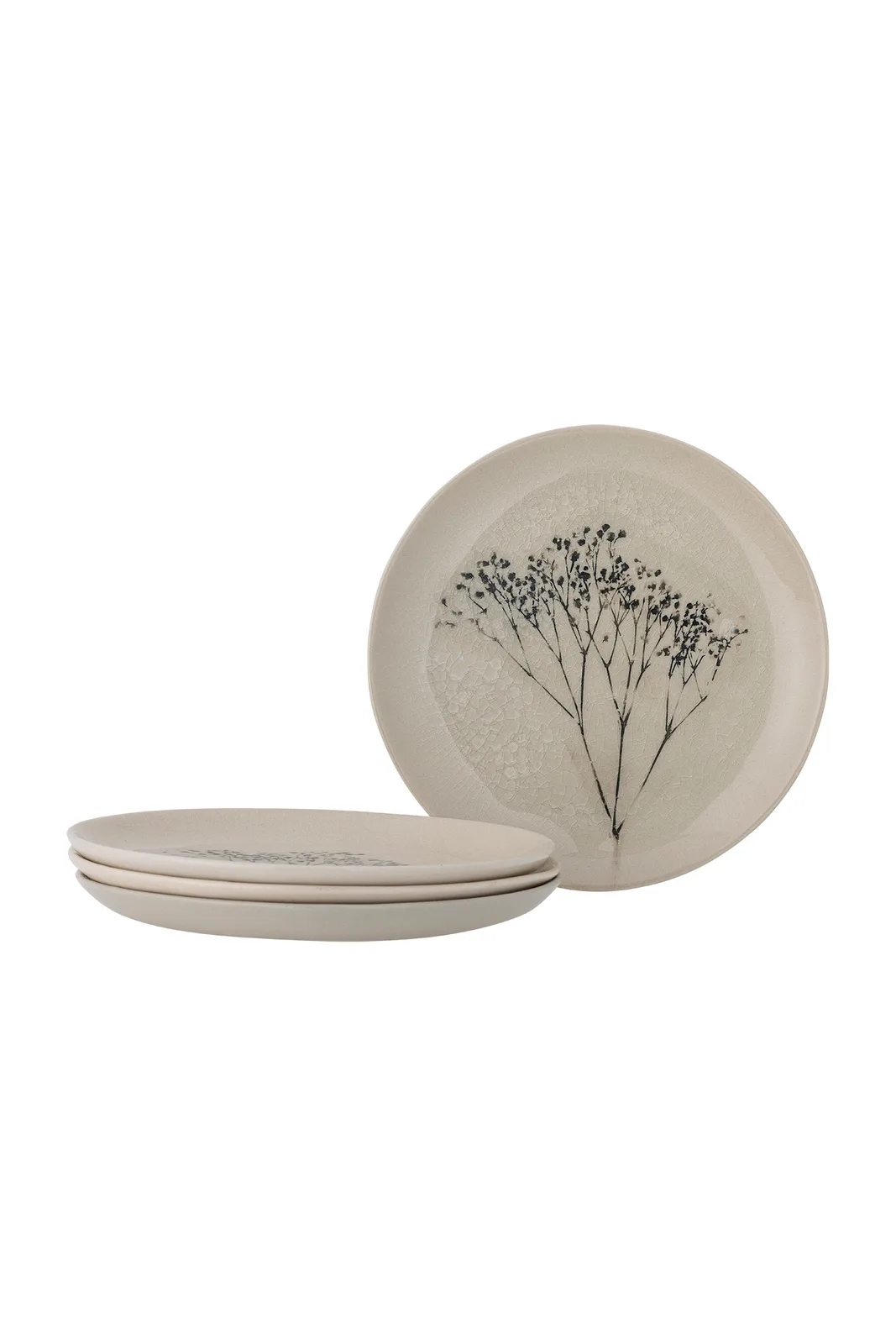Bea Tallerken, Multipak, Natur, Stentøj, D22xH2 cm, Set of 4 de Bloomingville – photo du produit