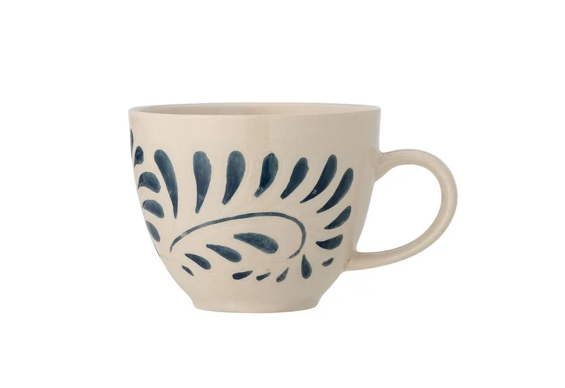 Becher Bloomingville Becher HEIKKI Blau Weiß de Bloomingville – photo du produit