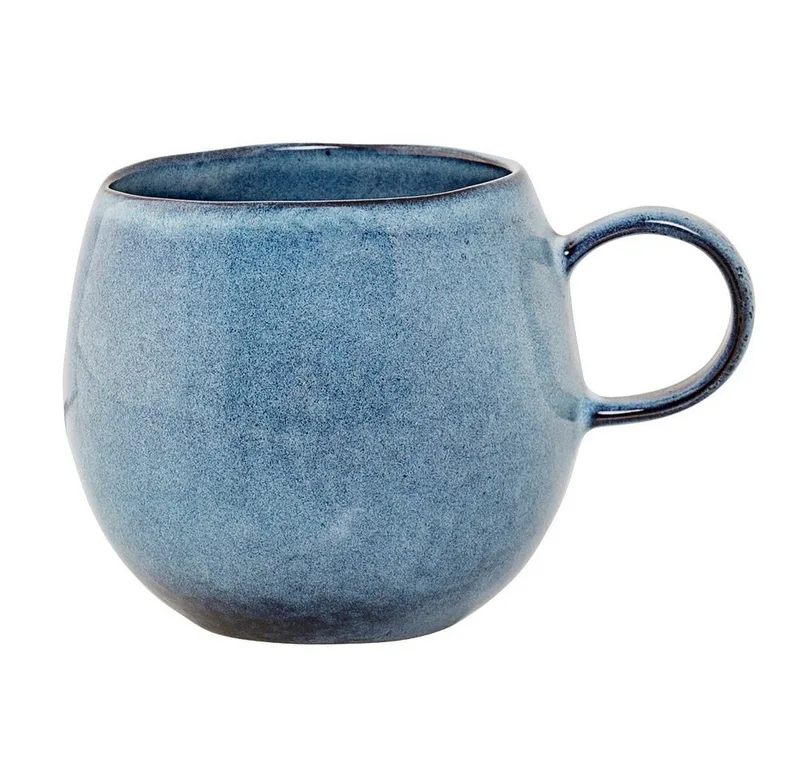 Becher Bloomingville Sandrine Blue Becher Steingut (1 Becher), Steingut by Bloomingville in Blau – product photo