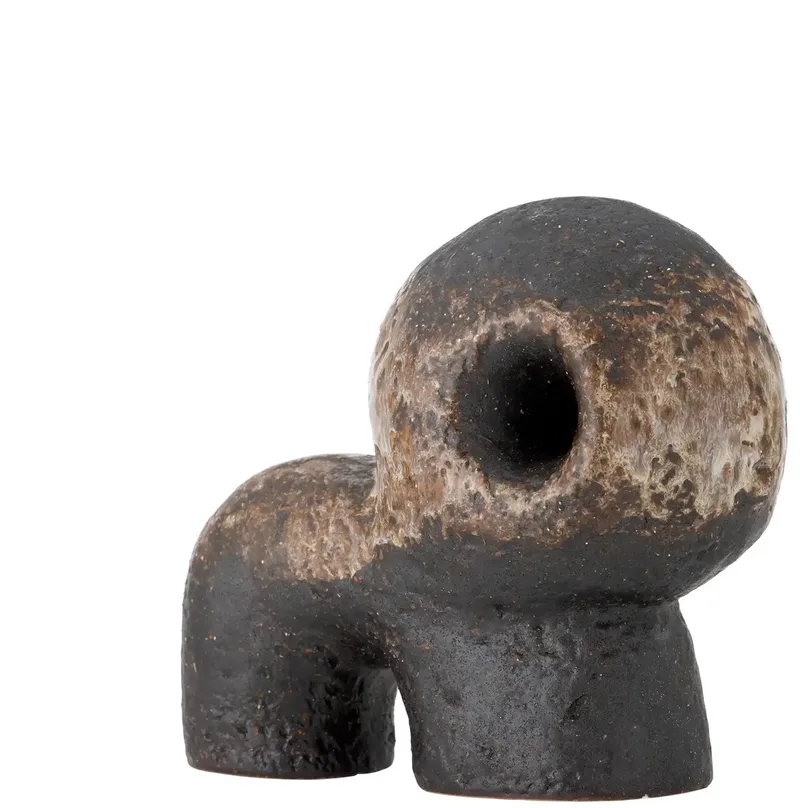 Beeld aardewerk zwart Bobby 20cm von Bloomingville in [gid://shopify/Metaobject/303110226255,gid://shopify/Metaobject/307221758287] – Produktfoto