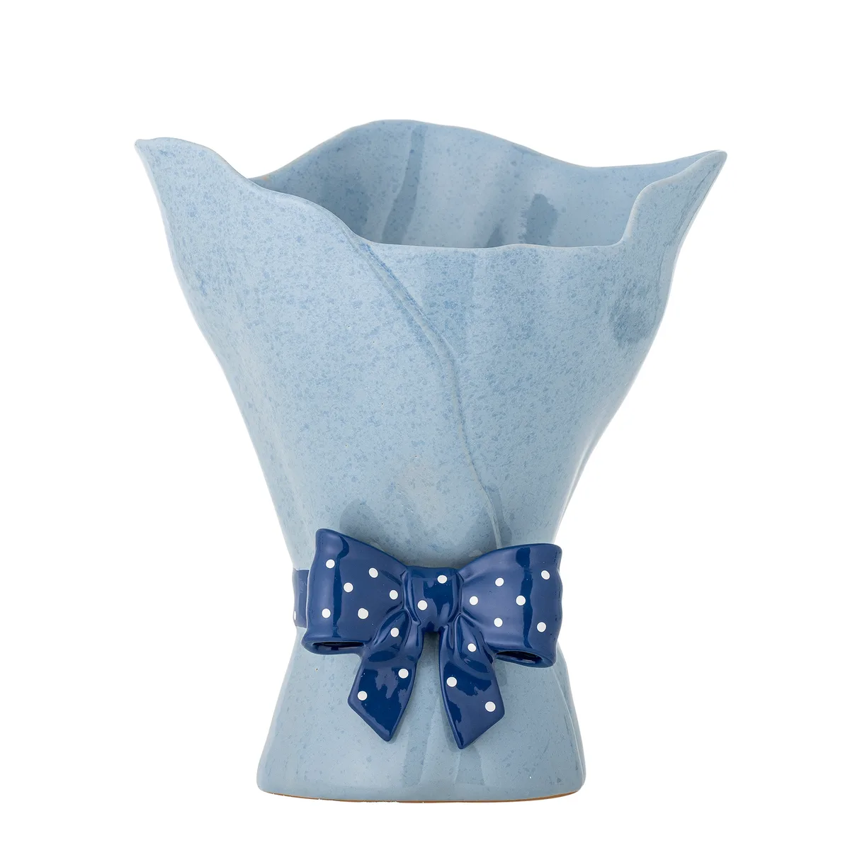 Belivia Vase, Blå, Stentøj, D19,5xH28,5 cm de Bloomingville – photo du produit