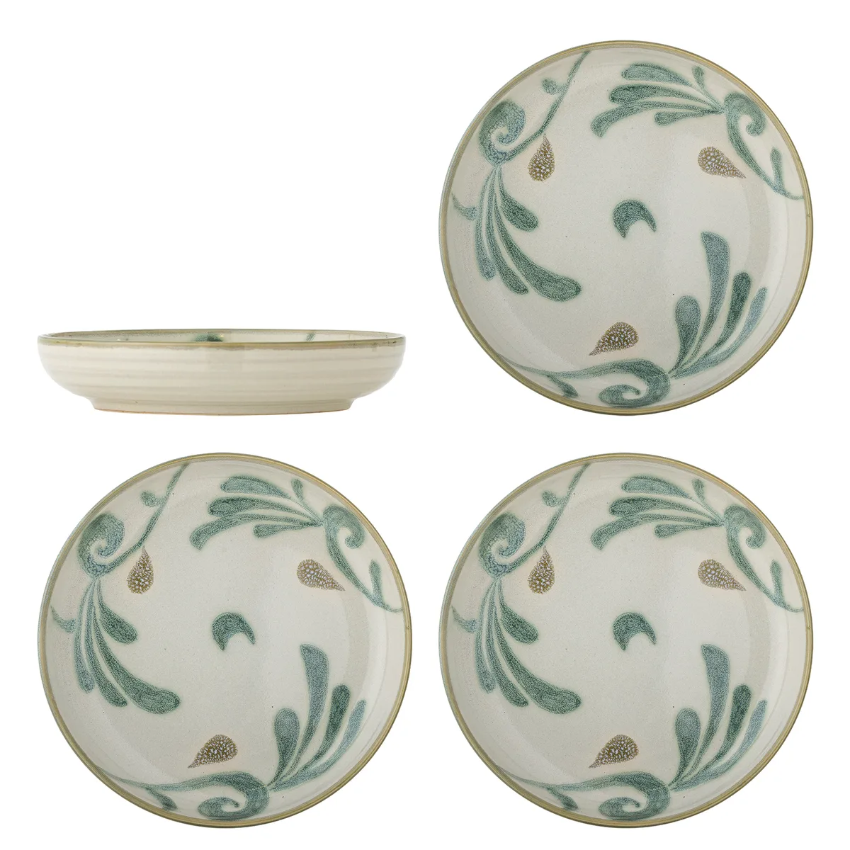 Bethany Tallerken, Multifarvet, Stentøj, D20,5xH4 cm, Set of 4 fra Bloomingville – produktbillede