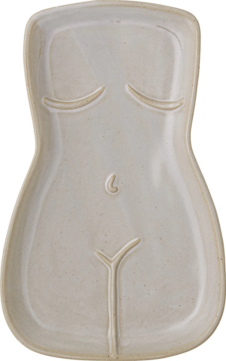 Bila Schaal - Beige - Aardewerk von Bloomingville in Natuur – Produktfoto