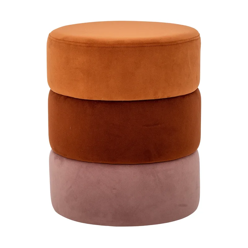 Bilbao Pouf Sitzkissen Ø37x45 cm Orange by Bloomingville – product photo