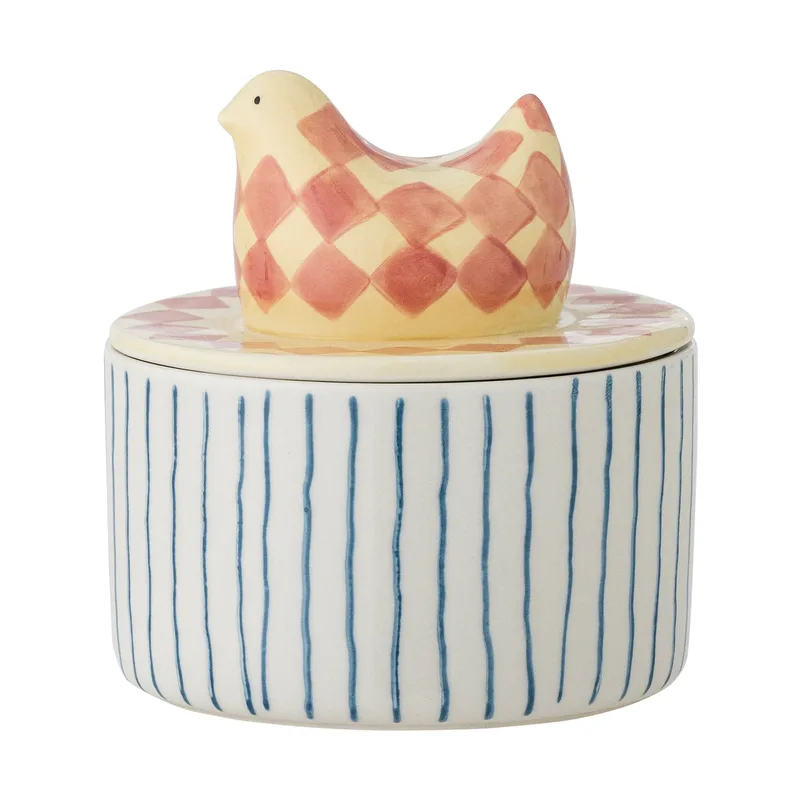 Biona Schale mit Deckel Ø11 cm Rose by Bloomingville – product photo