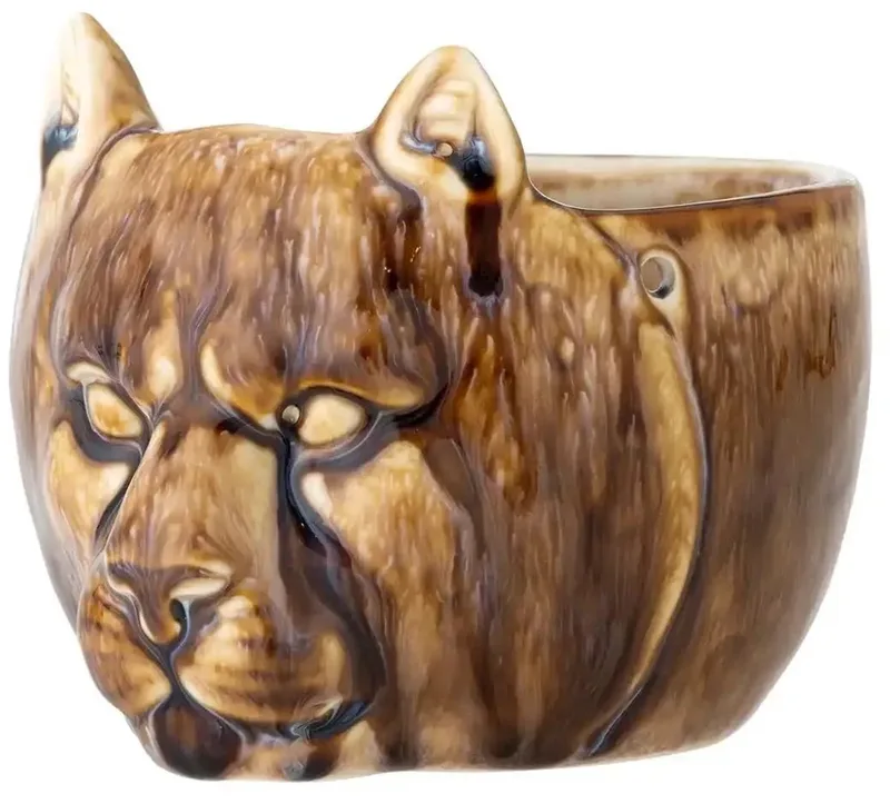 Bloempot aardewerk bruin Abner 11cm van Bloomingville in [gid://shopify/Metaobject/307221758287,gid://shopify/Metaobject/320167379279] – productfoto