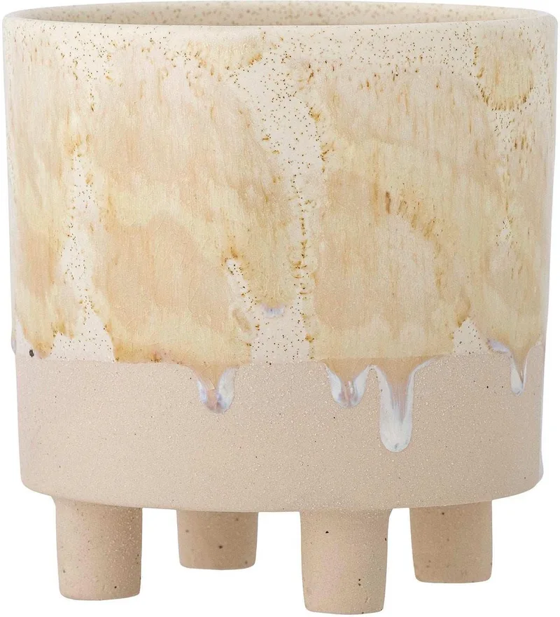 Bloempot aardewerk geel Imoa 15cm de Bloomingville en [gid://shopify/Metaobject/307235455311] – photo du produit