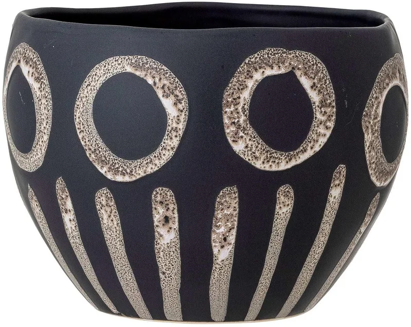Bloempot aardewerk zwart Magnus de Bloomingville en [gid://shopify/Metaobject/303110226255] – photo du produit