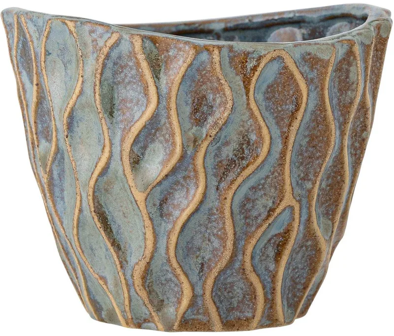 Bloempot Feren – blauw – Ø 12 cm van Bloomingville – productfoto
