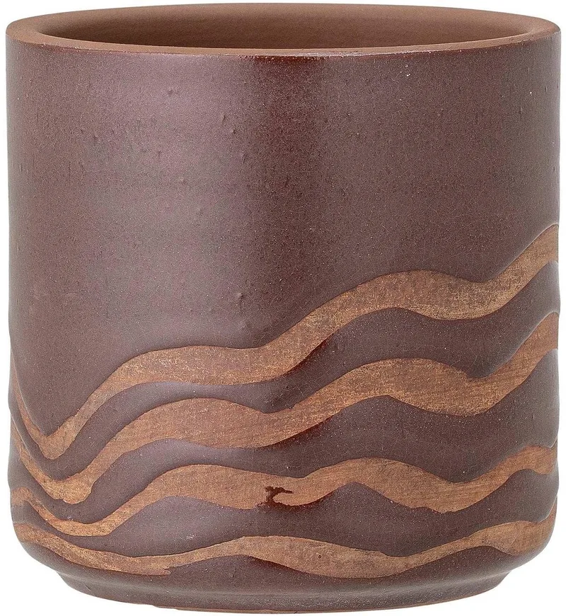 Bloempot terracotta bruin Haakon 12cm de Bloomingville en [gid://shopify/Metaobject/307221758287] – photo du produit
