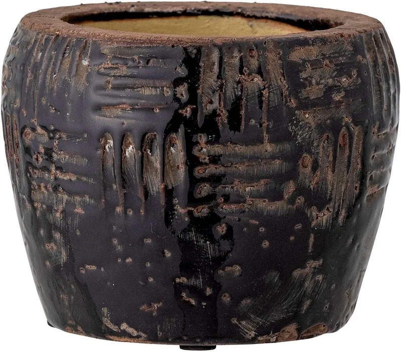 Bloempot terracotta zwart Muan 14cm van Bloomingville – productfoto