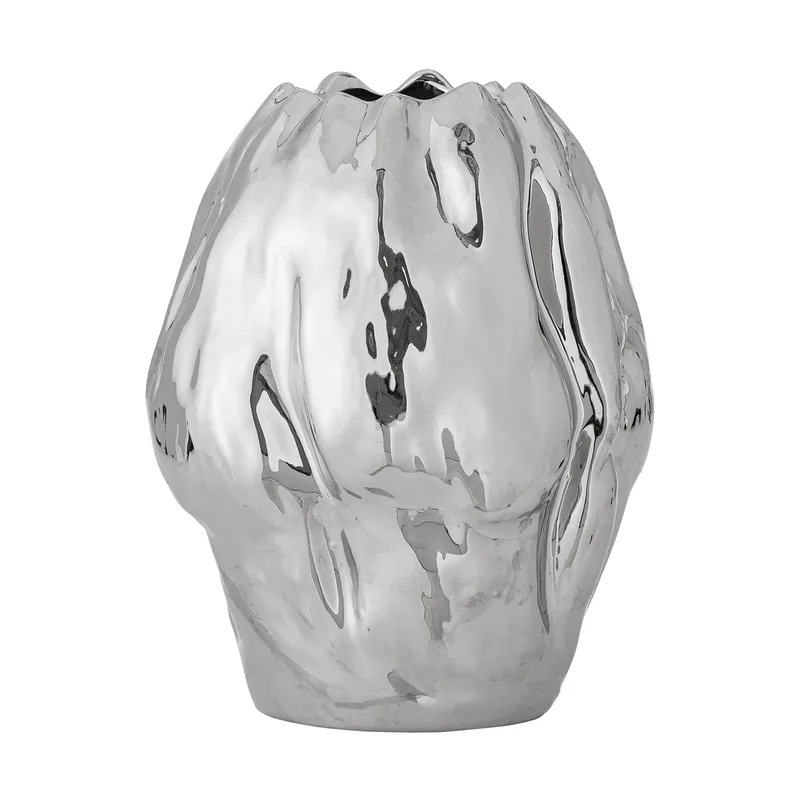 Bobby Vase 23,5x29 cm Silber van Bloomingville – productfoto