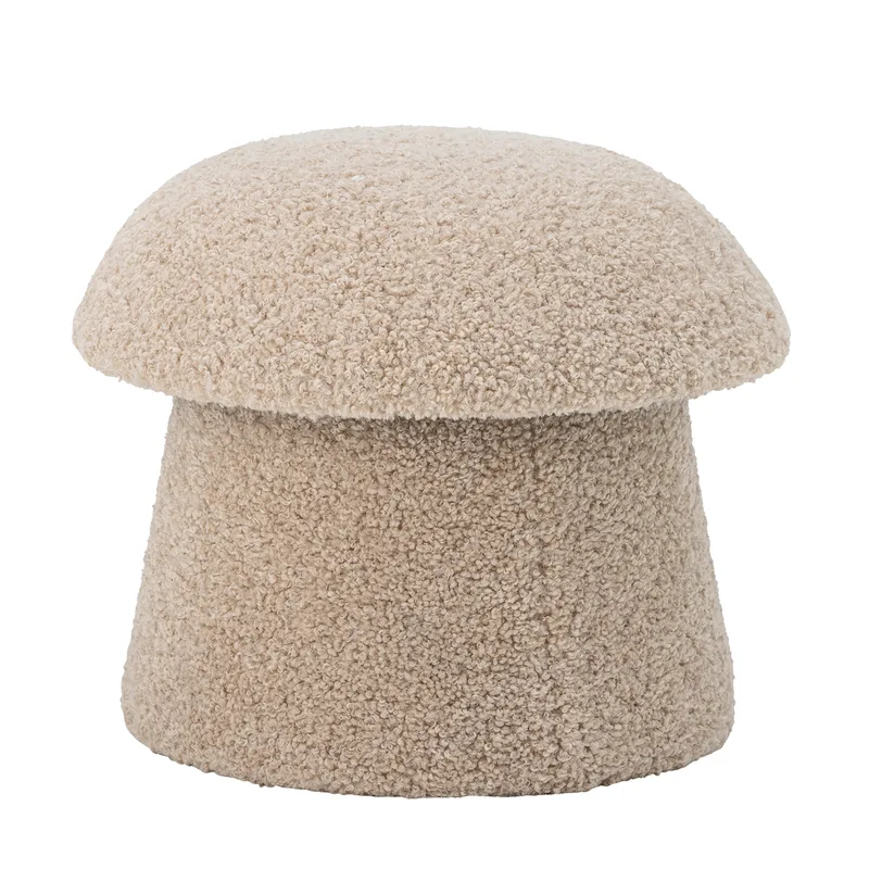 Bocca Pouf mit Aufbewahrung, natürliches Polyester, Ø46 von Bloomingville – Produktfoto