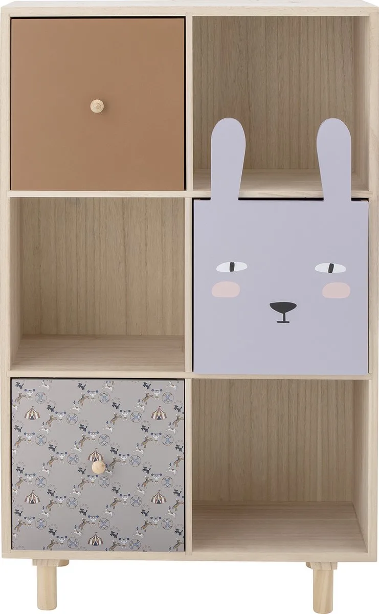 Boekenkast Calle met 3 Lades de Bloomingville en Print – photo du produit