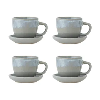 Brenta Tasse mit Untertasse 4-teilig Blau by Bloomingville – product photo 1 of 3