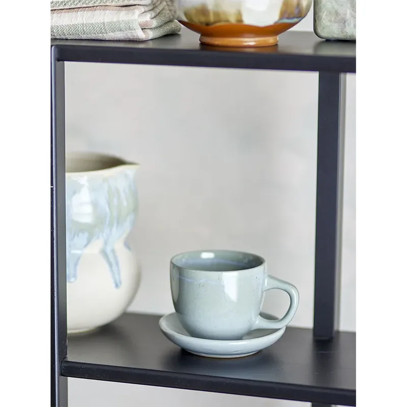 Brenta Tasse mit Untertasse 4-teilig Blau by Bloomingville – product photo 2 of 3