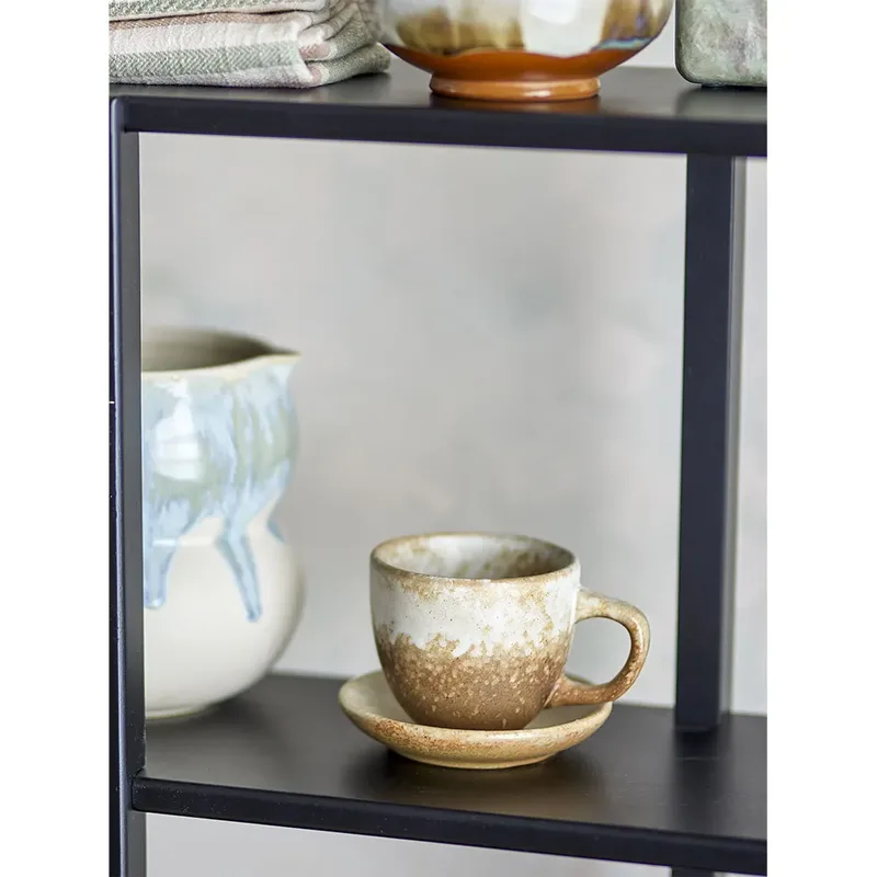 Brenta Tasse mit Untertasse 4-teilig Natur by Bloomingville – product photo 3 of 5