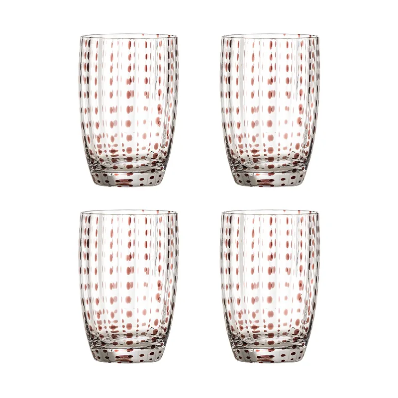 Brinley Trinkglas 4-teilig Braun van Bloomingville – productfoto