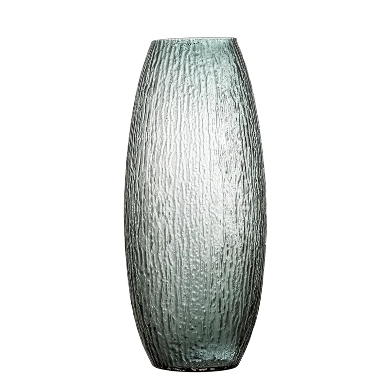 Brock Vase, Grau, Glas, 22x50 cm, Home Decor fra Bloomingville – produktbillede