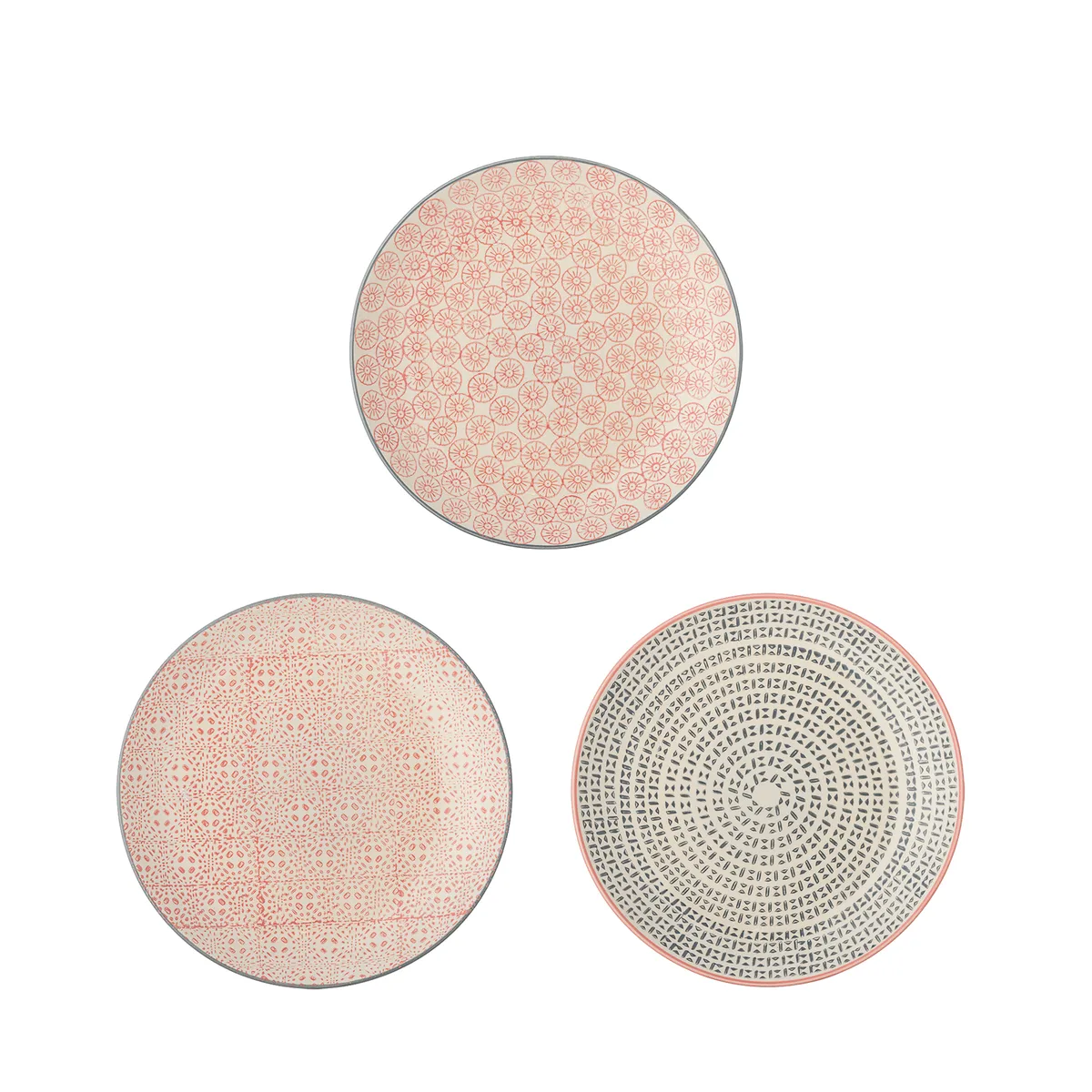Cécile Tallerken, Multifarvet, Stentøj, D20xH3 cm fra Bloomingville – produktbillede