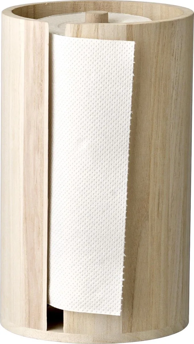 Celian keukenrolhouder in naturel hout von Bloomingville in [gid://shopify/Metaobject/307221758287,gid://shopify/Metaobject/297300001103] – Produktfoto