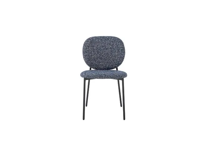 Chaise de salle à manger en contreplaqué bleu Percey von Bloomingville – Produktfoto