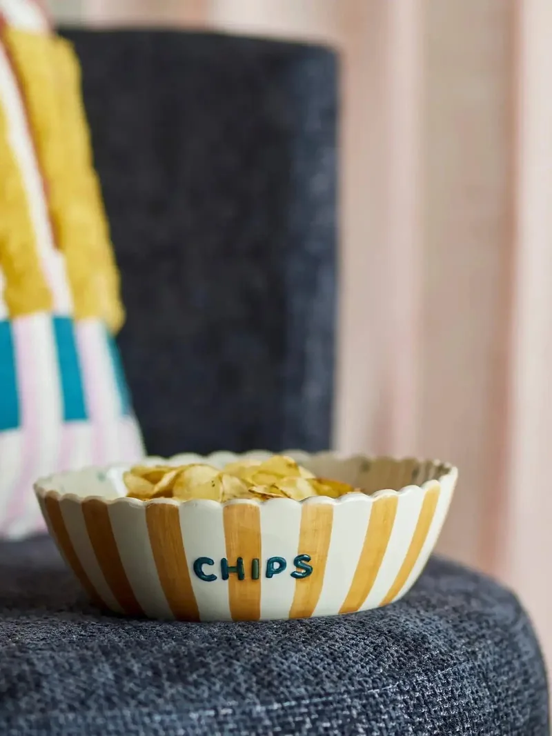 Chipsschaal Chip – geel – Ø 24 cm fra Bloomingville – produktbillede