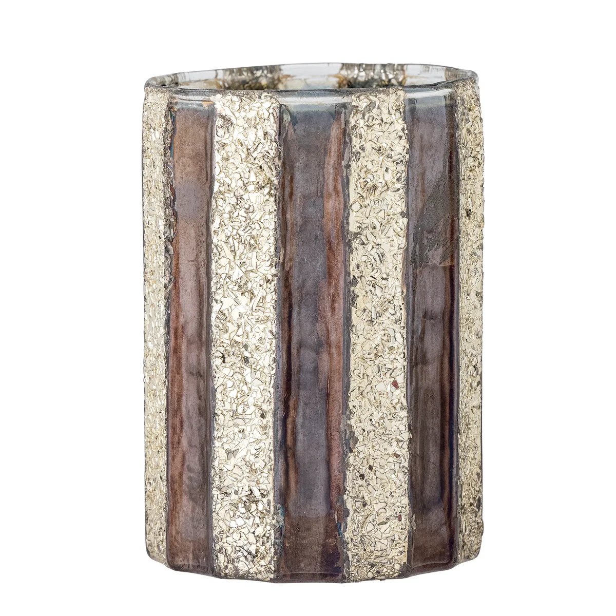 Cicilia Fyrfadsstage, Guld, Glas, D10xH15 cm van Bloomingville – productfoto