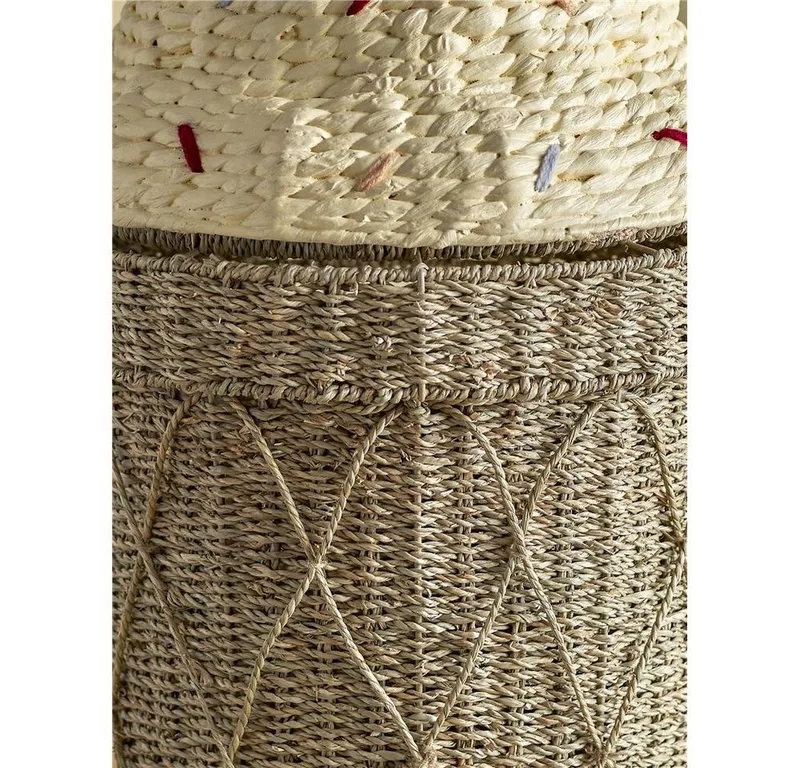 Cillie Verwahrungskorb mit Deckel Ø40 cm Nature ice cream by Bloomingville – product photo 5 of 5