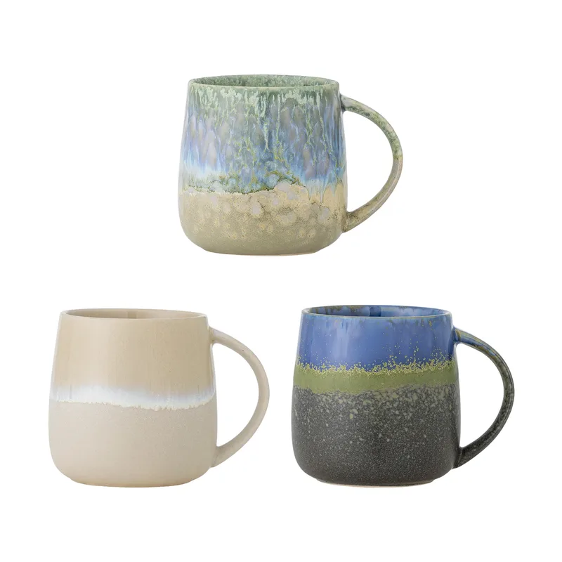 Cloe Becher 46 cl 3-teilig Blau van Bloomingville – productfoto