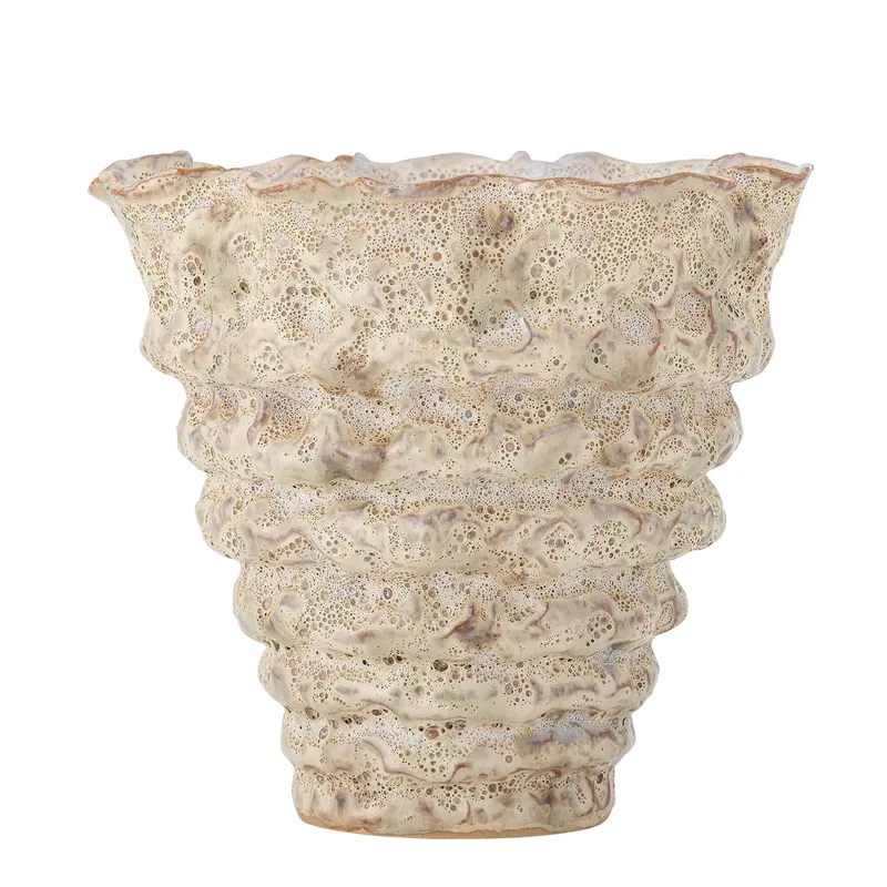 Colleen Blumentopfhalter, Weiß, Steingut, 22,5x21 cm, Home Decor by Bloomingville – product photo