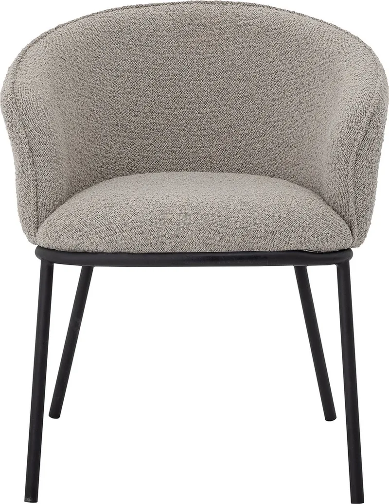 Cortone Eetkamerstoel - Polyester van Bloomingville in Grijs – productfoto
