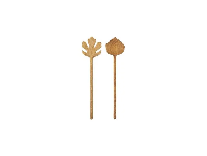 Couverts à salade en bois de Doussie naturel, lot de 2 fra Bloomingville – produktbillede