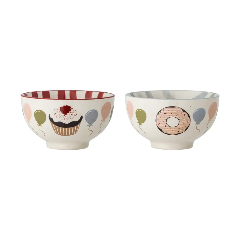 Darby Schale 55 cl 2-teilig Rot by Bloomingville – product photo