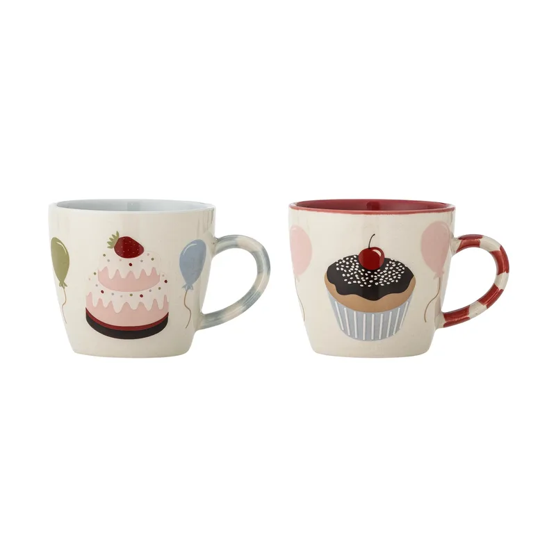 Darby Tasse 20 cl 2-teilig Rot van Bloomingville – productfoto
