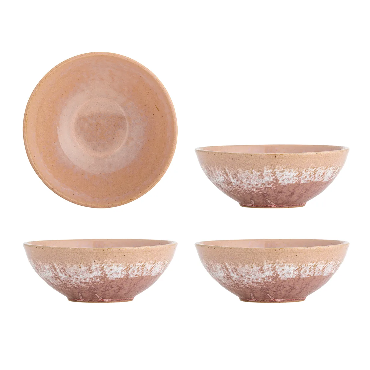 Darlene Skål, Rosa, Stentøj, D20,5xH7,5 cm, Set of 4 van Bloomingville – productfoto