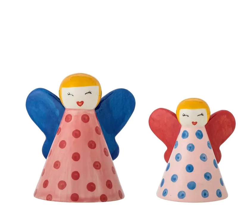 Decoratie aardewerk rose Caramella - set van 2 fra Bloomingville – produktbillede