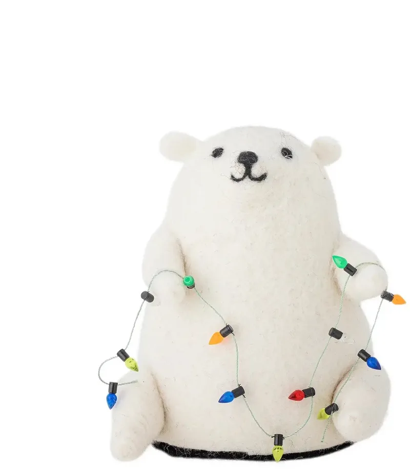 Decoratie wol wit Wally de Bloomingville en [gid://shopify/Metaobject/296204665167] – photo du produit