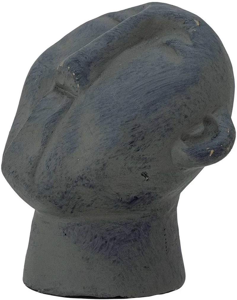 Decoratiebeeld terracotta Vesla 8cm by Bloomingville in Zwart – product photo