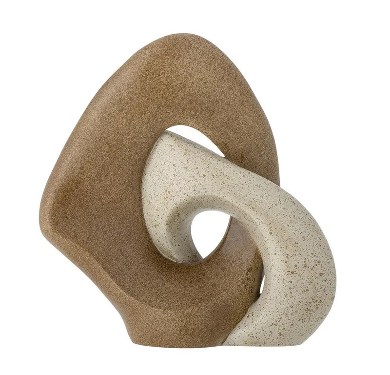 Dekofigur Esad Deko, Polyresin, L20,5xH21,5xW8 cm, Skulptur, Nordisches Design, Matt, Naturlook, Wohnaccessoire de Bloomingville en Marron – photo du produit 1 sur 5