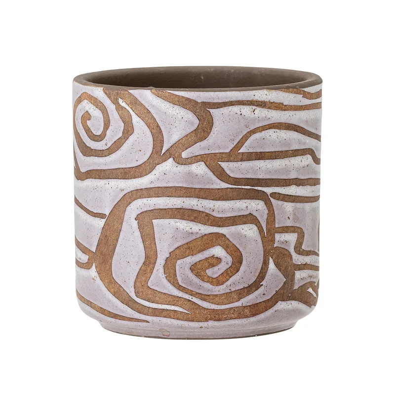 Dekorativer Blumentopf Lija von Bloomingville, Weiß und Terrakotta van Bloomingville – productfoto