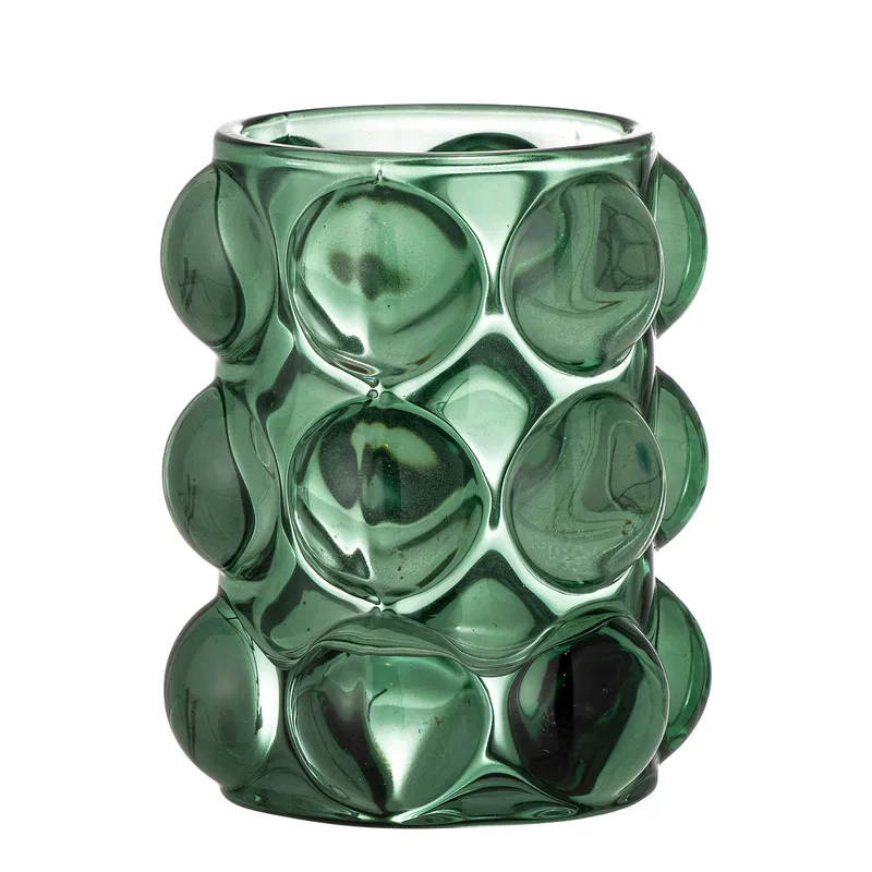 Deni Teelichthalter, Grün, Glas van Bloomingville – productfoto