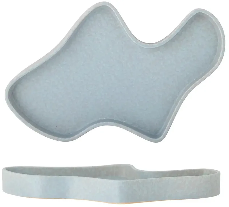 Dienblad aardewerk blauw Lakey 32xm från Bloomingville i [gid://shopify/Metaobject/303390916943] – produktbild