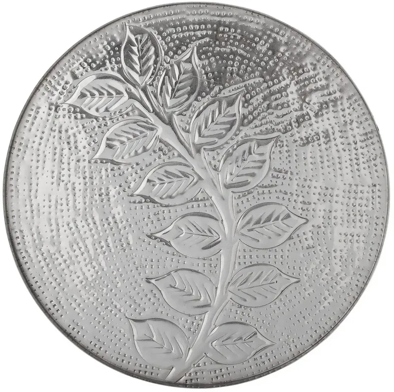 Dienblad metaal zilver Leila 30cm von Bloomingville in [gid://shopify/Metaobject/307231981903] – Produktfoto