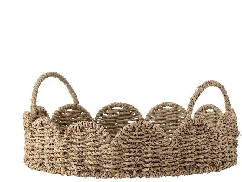 Dienblad zeegras naturel Brea - 35cm by Bloomingville in [gid://shopify/Metaobject/297300001103] – product photo